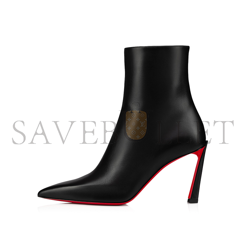 Chr1st1an louboutin condora booty85 mm low boots - calf leather - black 1230284bk01